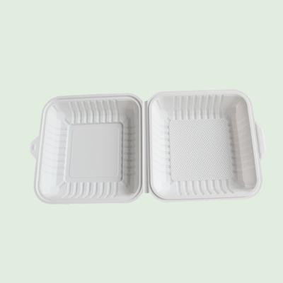 China Wholesale LB06 Large Disposable Biodegradable Plastic Food Container Hamburger Pack for sale