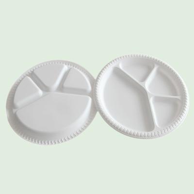 China Home.Restaurant.Bar.Hotel.Wedding Manufacturer P11C4 11 Inch Biodegradable Environmental Disposable Cornstarch Dish for sale