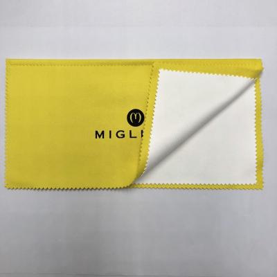 China Premium Custom Logo Microfiber Suede Jewelry Silver Gold Jewelry Polishing Cloth With Anti-Tarnish Agent for sale