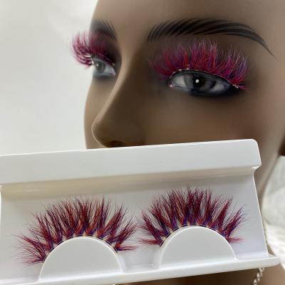 China Long Natural Best Selling Super Fluffy Color Factory Luxury Mink Directly Lashes 5D Mink Lashes Seller 18mm Mink Eyelash for sale