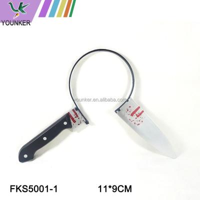 China Wholesale Creative Halloween Props Bloody Knife PP Headband for sale