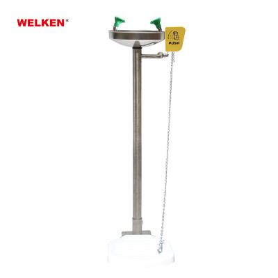 China High Quality 304 Stainless Steel Pedestal Mount EyeFace Stainless Steel Wash With ABS Foot Pedal for sale