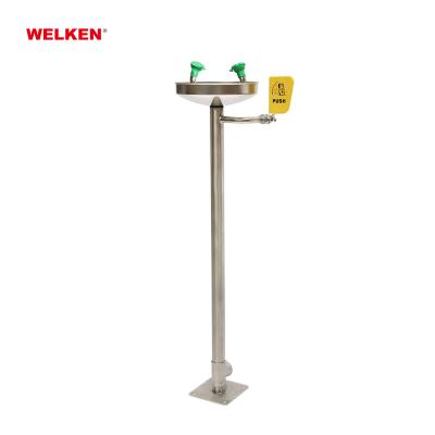 China 304 stainless steel factory sale stainless steel rack emergency safety eyewash face wash for factories for sale