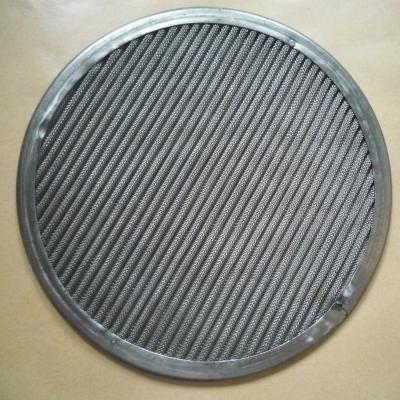 China Corrosion Resistance Round Shape 304 Stainless Steel Filter Wire Mesh Disc With Enfolded Edge for sale