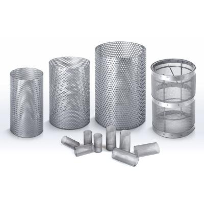 China Single Factory Customized Wire Mesh Filter Tube Round Filter Mesh Perforated Filter Tube for sale