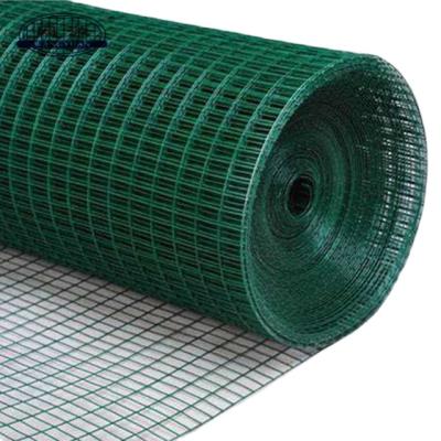 China Corrossion resistant green pvc coated welded wire mesh fence panel gi wire mesh iron net for road mesh for sale