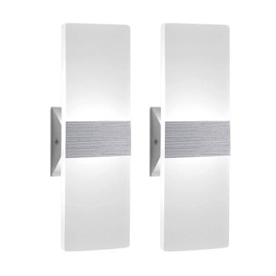 China Amazon Drop Shipping Modern Aluminum Alloy Hotel Bedroom Crystal Led Wall Sconces Lighting Acrylic Led Light for sale