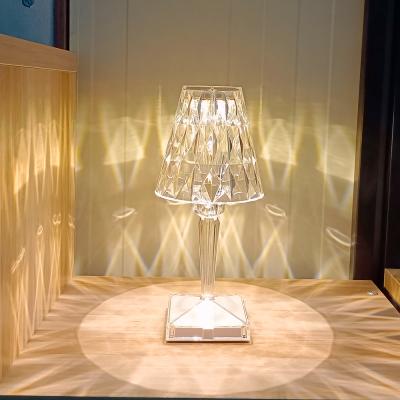 China Holte Modern Bedroom Bedside Dropshipping Home Desk Night Light Decoration Acrylic Led Crystal Table Lamp Modern Touch Control for sale