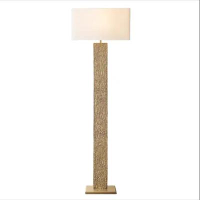 Китай OEM Fabic Shade Dimmable Brass Standing Floor Lamp AC 85-265V (Фабическая лампа для подъезда с регулируемой затененостью) продается