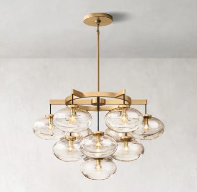 China ROSH Modern Glass Chandelier Cabrette Round Chandelier OEM ODM à venda