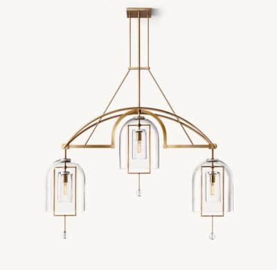 China 60w Incandescent Brass Ceiling Chandelier Modern In Nickel / Bronze / Brass for sale