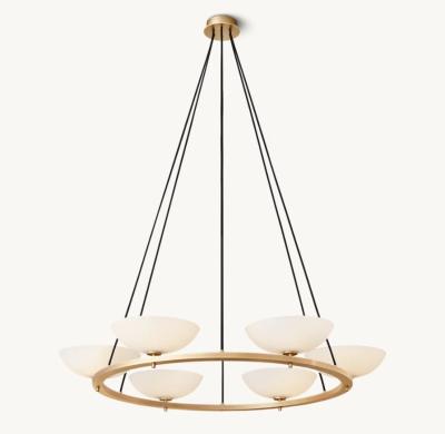 Cina Cromo finitura spazzolato ottone e vetro soffitto luce 85-265 volt in vendita