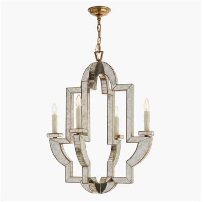 China Lido Medium Chandelier Vintage Custom Made Chandelier Brass Glass Crystal Inner Light Fixture à venda