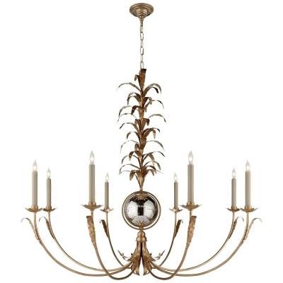 China Vintage Ceiling Mount Chandelier Nickel/Brass/Bronze with Custom Finish for sale