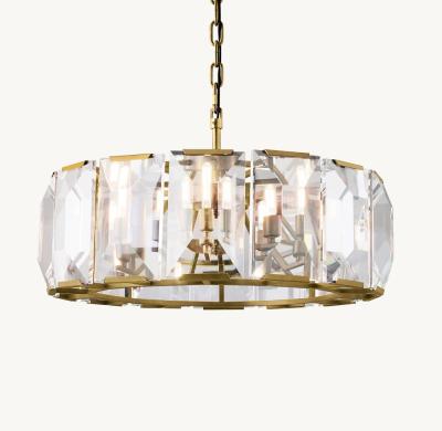 Cina Modern Luxury Living Room Chandelier Harlow Crystal Round Chandelier 31' in vendita