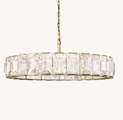 China American High-End Crystal Chandelier Harlow Crystal Round Chandelier 60'' for sale