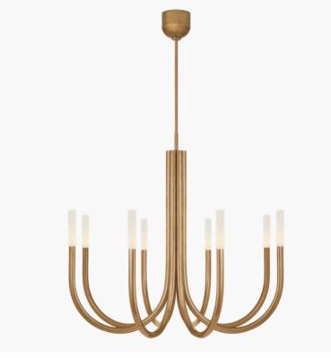 China Rousseau Medium Chandelier 110-240V Spannung Custom Chandelier mit Messingglas oder Kristall zu verkaufen