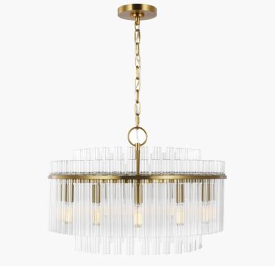 Cina Becket Medium Chandelier CC12812PN Lampada a pendente di vetro in vendita