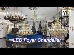 60 Watts Chrome Luxury Foyer Chandelier