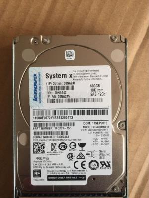 China Lenovo SAS Hard Drive 00NA241 00NA242 600G 10K 2.5 12GB X3650M5 X6 for sale