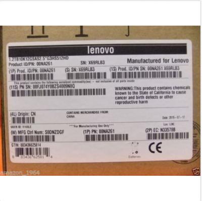 China Lenovo 00NA261 1.2TB 10K 12Gbps SAS 2.5