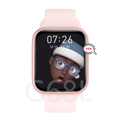 China MP3 Playback G68L 1.72inch Smart Watch BT Call Touch Screen Music Watch Face Sports Custom Heart Rate Blood Presure for sale