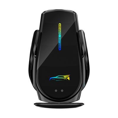 China Fast Radio Qi Charging 2022 New 15W Qi Mount Universal Smart Sensor Phone Charger Stand Fast Auto Car Wireless Charger for sale