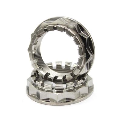 China High Strength And Light Weight Texture Bargain Price Titanium Alloy Nuts Light Texture Nuts For Motorcycle Rear Axle for sale