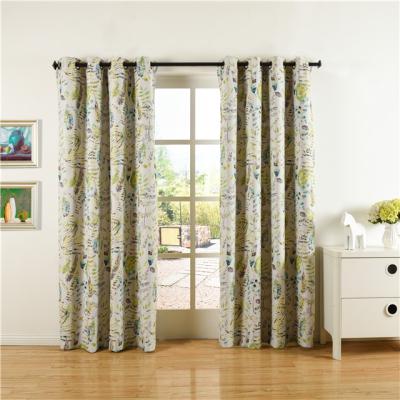 China Blackout Polyester Office Curtain Oriental Design Ready Made Curtains for sale