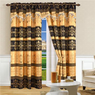 China Curtains sold doble blackout ready made with drapery attached for sale