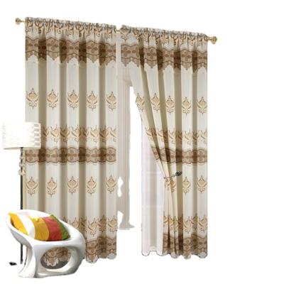 China American Style Double Layer Blackout Curtain Cheap Printing Curtain for sale