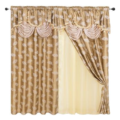 China Wholesale European luxury blackout embroidery fabric curtains for living room for sale