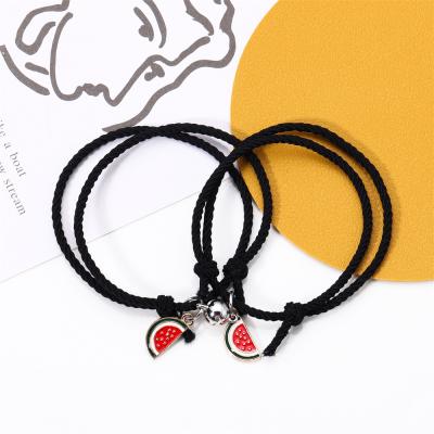 China CLASSIC Couples Alloy Charm Bracelet Ladies String Lucky Love Bracelets Elastic Band And Adjustable Bracelets Bangles for sale