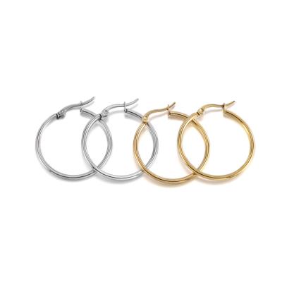 China Ear Wires Open Ear Ring Diy Jewelry Findings Base Hoop Earring Hook Hoop Earrings 15-50mm Stainless Steel for sale