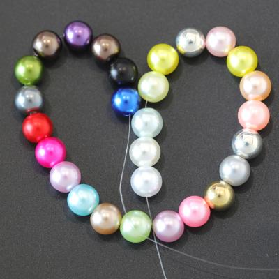 China Pearl Beads For Jewelry Making 50-400pcs/lot 4/6/8/10/12MM Hole Imitation Pearl Beads Round Plastic Acrylic Spacer Bead For Jewelry Making Findings Dropshipping for sale