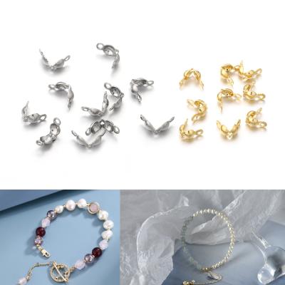 China DIY Jewelry Making 100pcs Stainless Steel Connector Clasp Ball Chain Cap End Crimp Beads Components China Supplier for sale