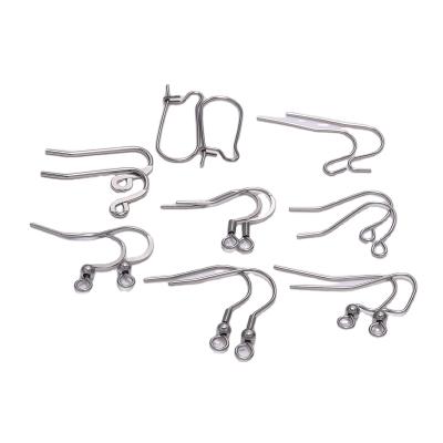 China Ear Wires 20-50pc/lot Stainless Steel Earring Hooks Non Allergic Findings Ear Hook Earrings Clasps for sale