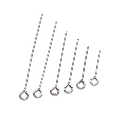 China Head Pins For Jewelry Making 3 Types Of Stainless Steel Heads Eye Flat Head Pin Gold Plated Ball Head Pins For Jewelry Findings Making Earrings Accessories for sale