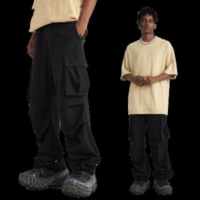 China Anti-wrinkle Mens Pants Loose Fit Casual Mens Streetwear Skate Pants Baggy Cargo Pants For Men for sale