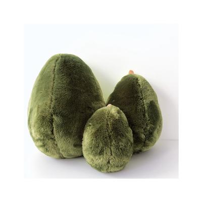 China Cute Long Haired Soft Stuffed Plush Cartoon Cushion Doll Pillow Soft Stuffed Fruit Avocado Plush Toy for sale