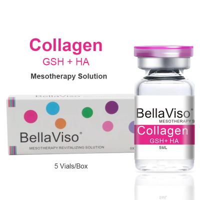 China BellaViso Collagen (GSH + HA) Mesotherapy Solution Skin Booster for Rejuvenation Anti Aging MTS Microneedling Injectable Meso Serum 5ml/Vial for sale