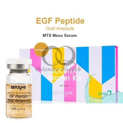 China Stavye EGF Peptide Gold Ampoule Skin Booster Meso Serum Anti Wrinkle Brightening MTS Microneedling Mesotherapy Solution 8ml/Vial en venta