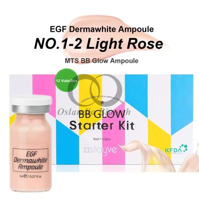 China Stavye Dermawhite BB Glow Ampoule No.1 Light Rose Meso Serum Brightening MTS Microneedling Mesotherapy Solution 8ml/Vial en venta