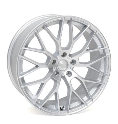 China Popular Customized ALLOY Design Multi Spoke Edges 16-24 Inch Brushed Silver Forged Alloy Wheels For Upgrades Car for sale