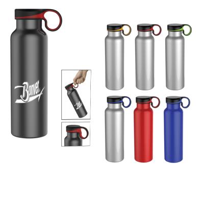 China Fashion Sustainable BPA Free Luxury 600ml Vacuum Insulated Stainless Steel Gym Water Bottle Metal Sport Drinking Flask for sale