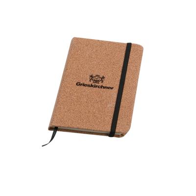 China Professional Gift Factory A5 Cork /BAMBOO /WOODEN Notebook Customized Logo 80 Sheets With Belt for sale