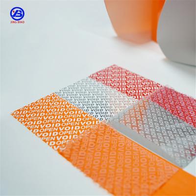 China Gold 3D Color QR Code OEM Customized Seal Tape Vinyl Waterproof Adhesive Sticker Label Clear White VOID Waterproof Packaging Labels for sale