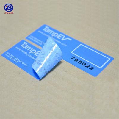 China 2021 New Stickers Design Torn Proof Safety Heat Resistant Invalid Label No Transfer Safety Seal Plastic Play To Prevent Replace for sale