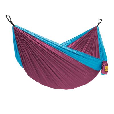 China Comfortable Fast Delivery Custom Double And Single Travel Lightweight Outdoor Camping Hammocks for sale