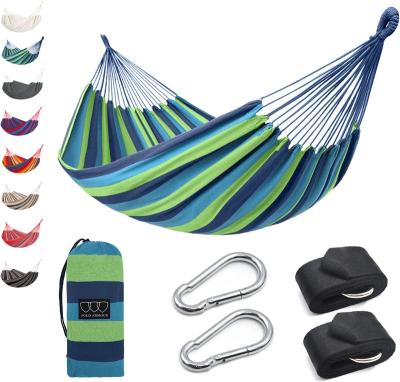 China Comfortable Hammock Double And Single Portable Hammocks Parachute Hammocks For Backpacking Travel Lightweight for sale